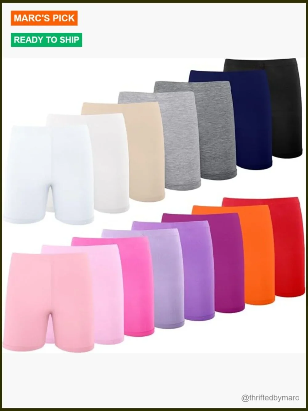 15 Pack Girls Bike Shorts for Toddlers Cartwheel Biker Shorts